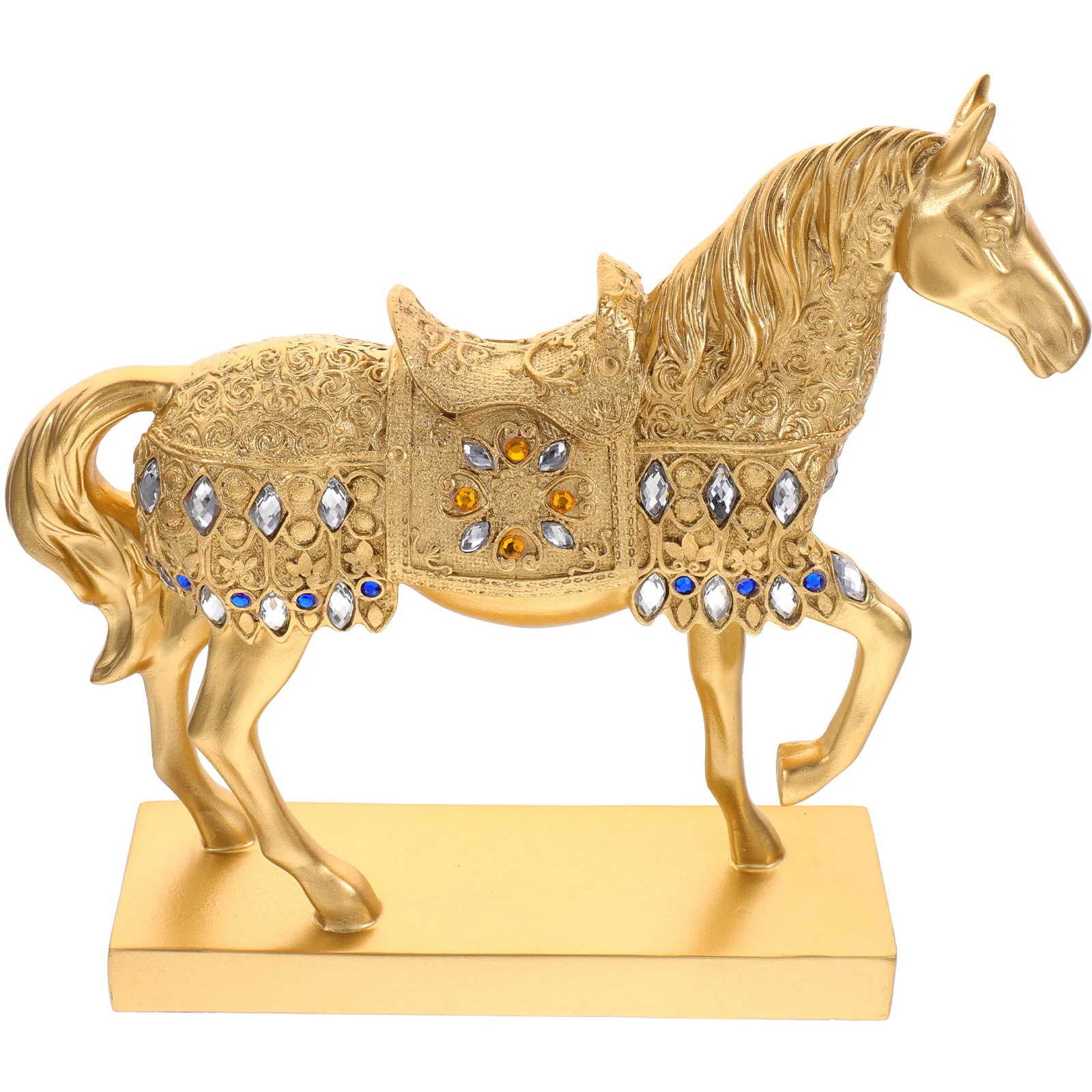 

Resin Standing Horse Statue Decor for Home Office Shelf Living Room Desktop Decoration Modern Farmhouse Interior Design Ornament