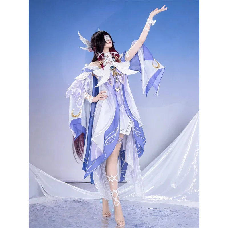 

Euro 7 Cos In Stock Game Genshin Impact New Arrival Damselette Columbina Cosplay Costume Halloween Variety Role Playing Co 【【【2