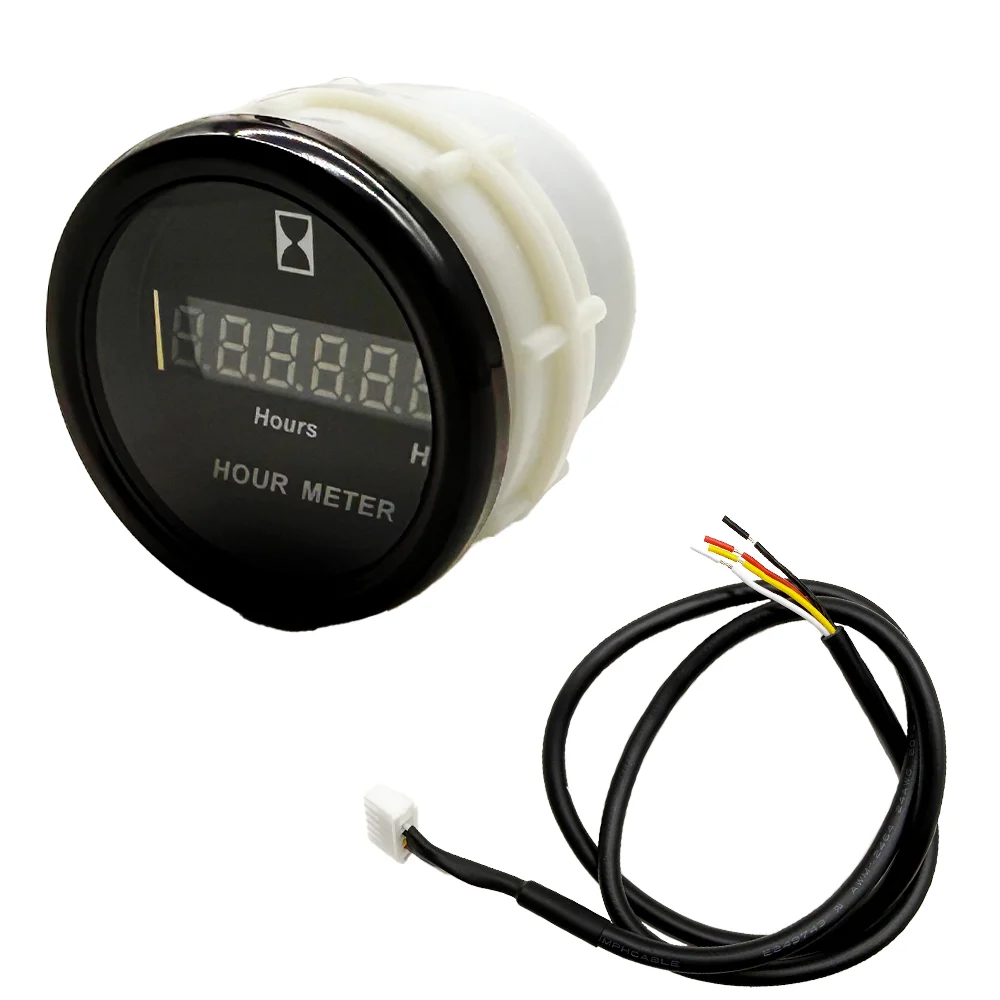 Car Mounted Timer Stopwatch - Excavator Hour Meter, Dustproof & Waterproof