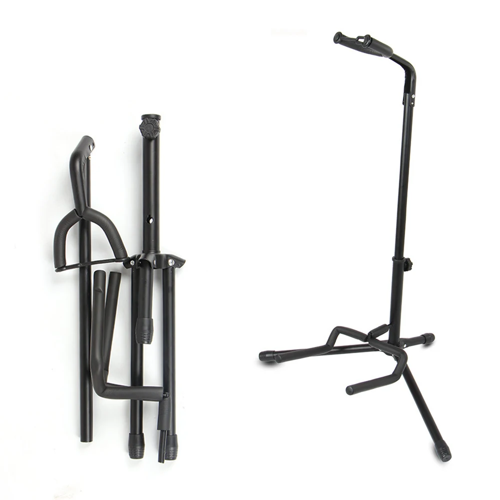 

Guitar Stand Floor Adjustable Height Tripod Stand Folding Electric Bass Holder For Acoustic Electric Bass Guitars