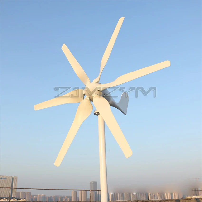 6 Blades 800W Wind Turbine Generator 12V 24V AC Home System Free Green Alternative Energy Solar Panels Home Energy