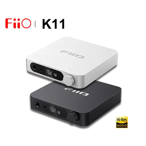 FiiO K11 Desktop Lossless HiFi USB DAC Amplificatore per cuffie di potenza Audio ad alta risoluzione 4.4mm 6.35mm RCA coassiale bilanciato 1400mW Uscita