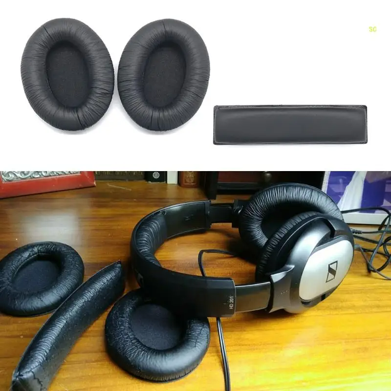 1 คู่แผ่นรองหูฟัง Earpads สำหรับ Senn-heiser HD201 HD201S HD206 HD180 Dropshipping
