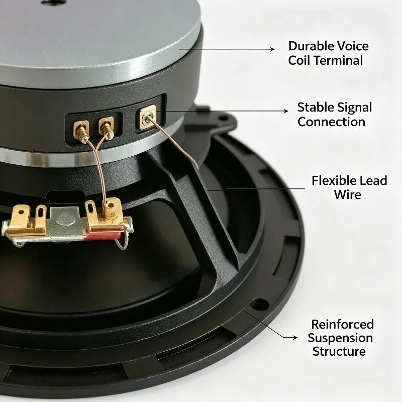 P17WJ00-04/08 6.5 Inch HiFi Midwoofer Speaker Driver PP Cone Cast Aluminum Basket 4Ohm 8Ohm 80W OD 170mm