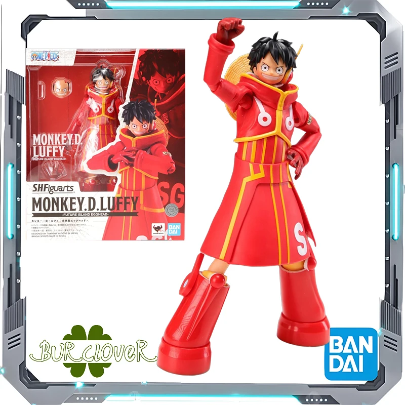 

Bandai Genuine One Piece S.H.Figuarts Monkey D. Luffy - Future Island Egghead Anime Action Figure Toys For Boys Girls Kids Gifts