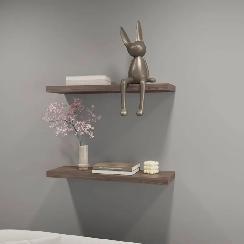 

Cognac Floating Shelf