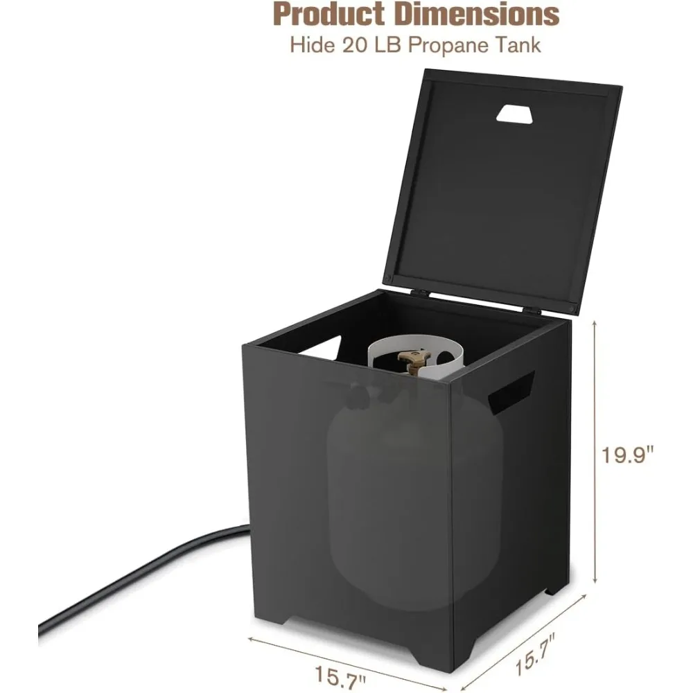 

Стол для хранения пропанового резервуара для 20-фунтов — крышка для уличного костра и газового гриля