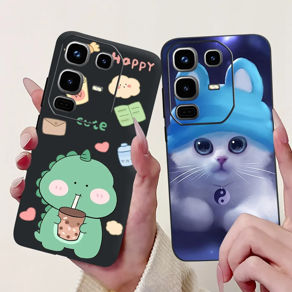 Para Infinix Note 50 50Pro 4G X6858 X6855 contraportada suave mate Siliocne Cool dibujos animados animales Coque para Note 50 Pro funda de teléfono