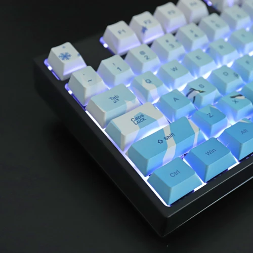 Antarctic Iceberg Penguin PBT Sublimation Keycap 87 108 104