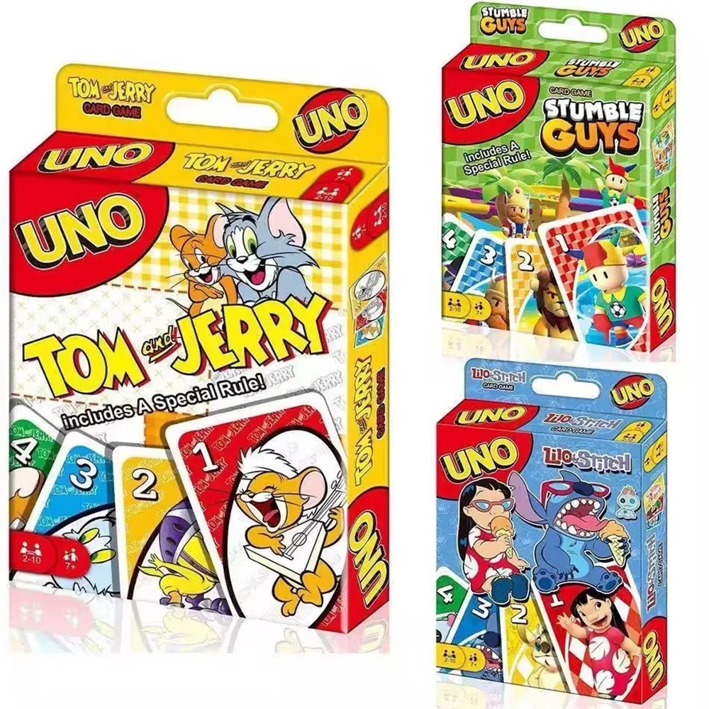 ONE FLIP! Board Games UNO Card No mercy SInterstellar Baby Stitch Christmas Card Table Game Playing For Adults Kid Birthday Gift