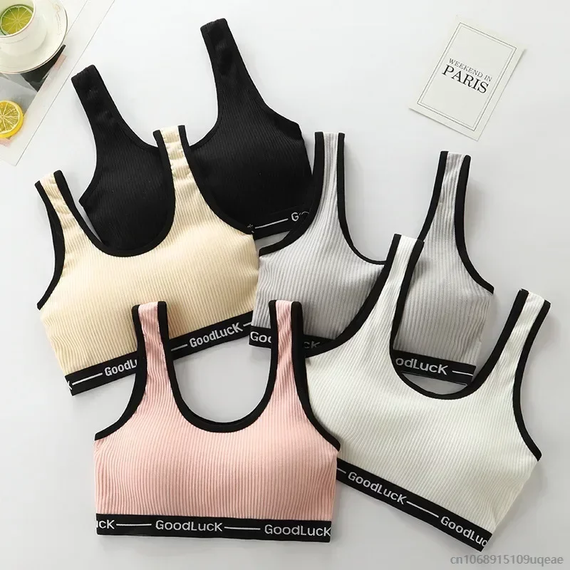 

Cotton Sports Bra for Women Fitness Running Yoga Top Push Up Bra Sports Tops Ladies Women Wireless Bra Solid color