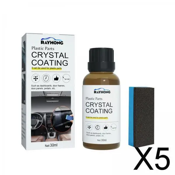 

5xPlastic Restorer Multi Functional Car Plastic Revitalizing Coating Agent