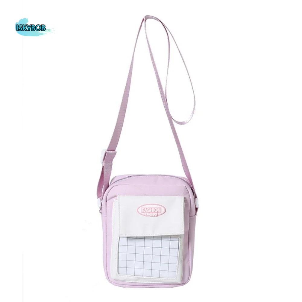 

Простая прозрачная сумка-ита из ПВХ в готическом стиле, большая вместительная сумка-тоут в японском стиле, холщовая сумка Y2K для демонстрации аниме-мерча, женская