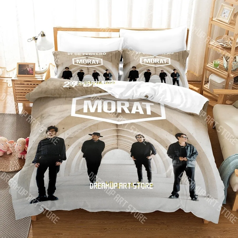 3D Printed Morat Pop Band Bedding Set for Boys Girls Duvet Cover And Pillowcase Twin Queen King Full Single Double Sizes