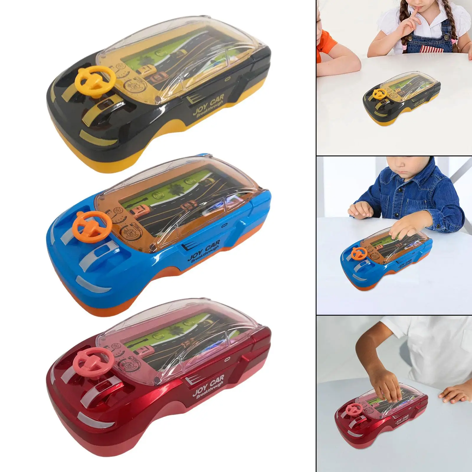 

Car Game Toy for Kids Funny Lightweight Lighted Development Handheld Game Machine for Girls Boys Traveling Home Children's Day