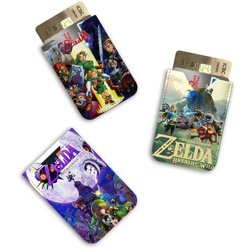 2023 Legend Video Game Zeldas PU Leather Card Holder Sleeve for Credit Cards,Secure/Slim Design, Travel Storage Essentials