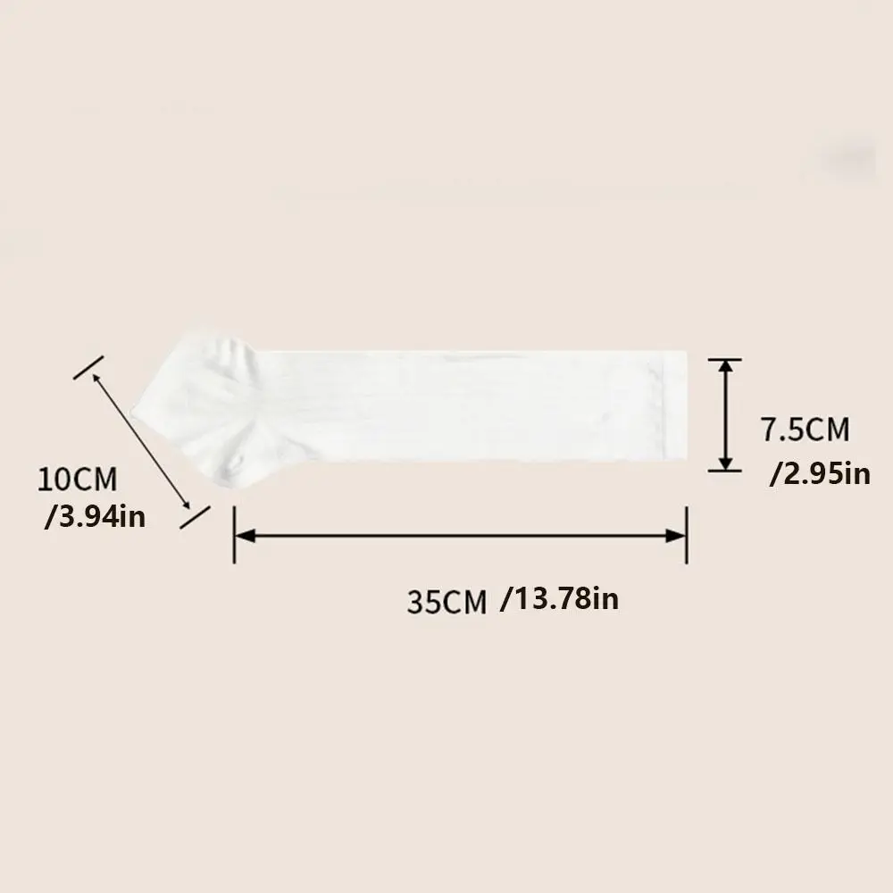 Милые носки в стиле Лолиты JK, однотонные ультратонкие длинные носки из ледяного шелка, дышащие чулки средней длины в японском стиле, весенние чулки