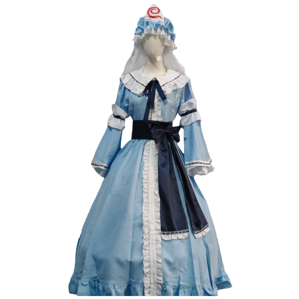 

XIN LAI SEN Unisex Anime Saigyouji Yuyuko Cosplay Costume Uniform Custom Size