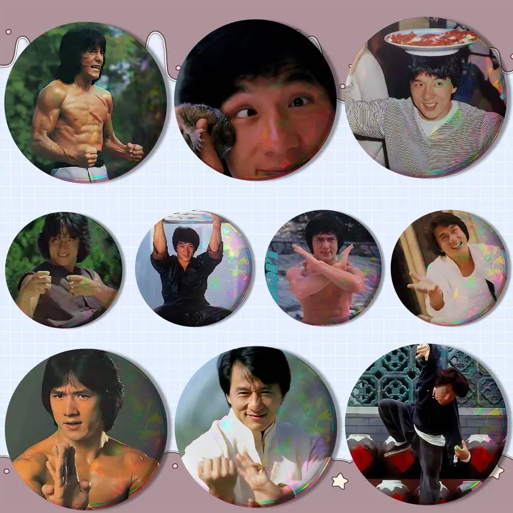 

The Karate Kid Jackie Chan Creative Round Badge Button Pin Bag Decor Fans Collection Friends Gift Brooch