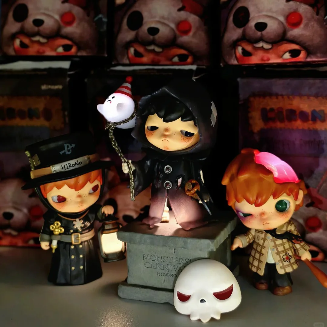 جديد حقيقي هيرونو وحوش كرنفال سلسلة صندوق أعمى المد اللعب المشهد سطح المكتب الديكور تحصيل لعبة مجسمة الهدايا