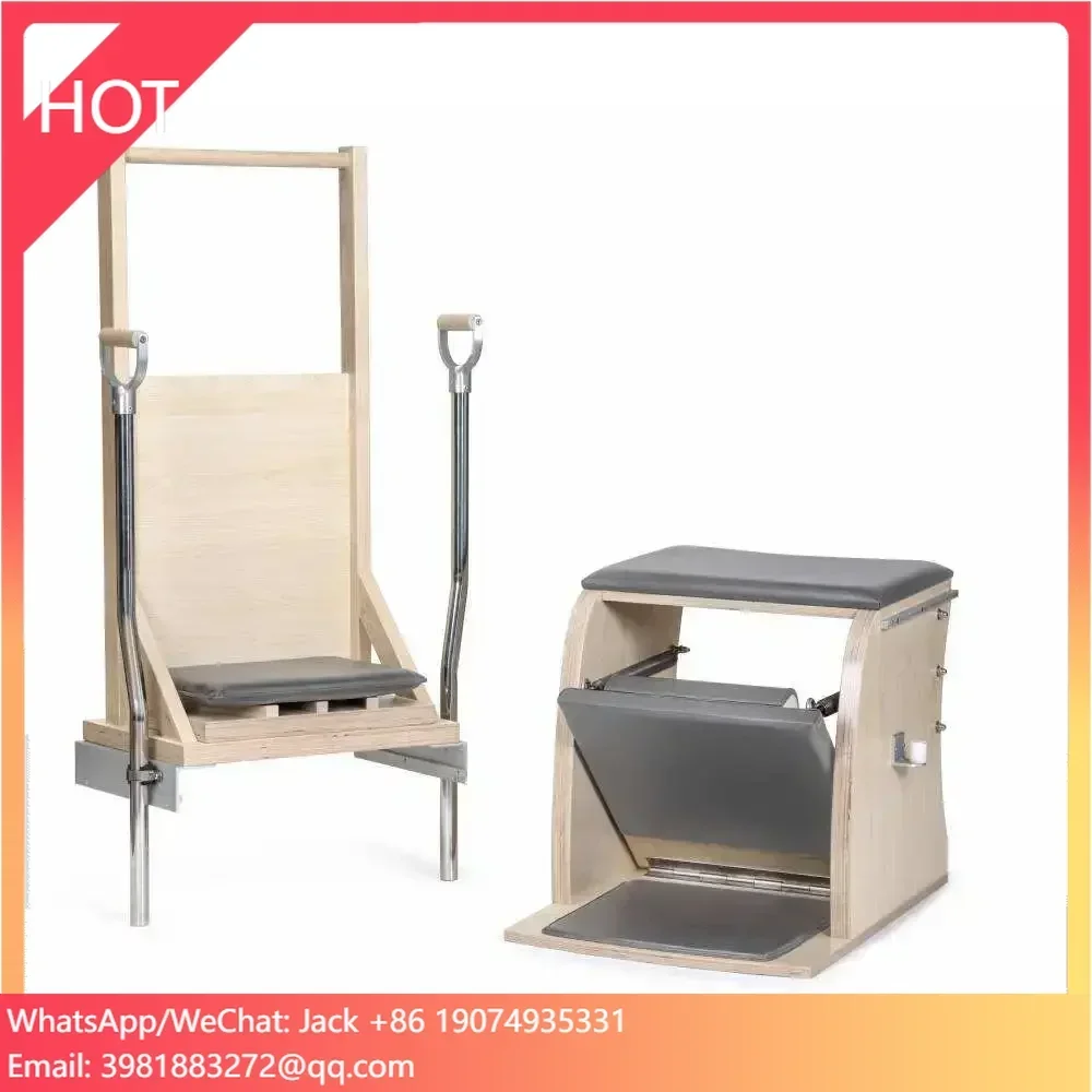 durable portable high quality yoga exercise equipment wooden wunda combo chair pilates