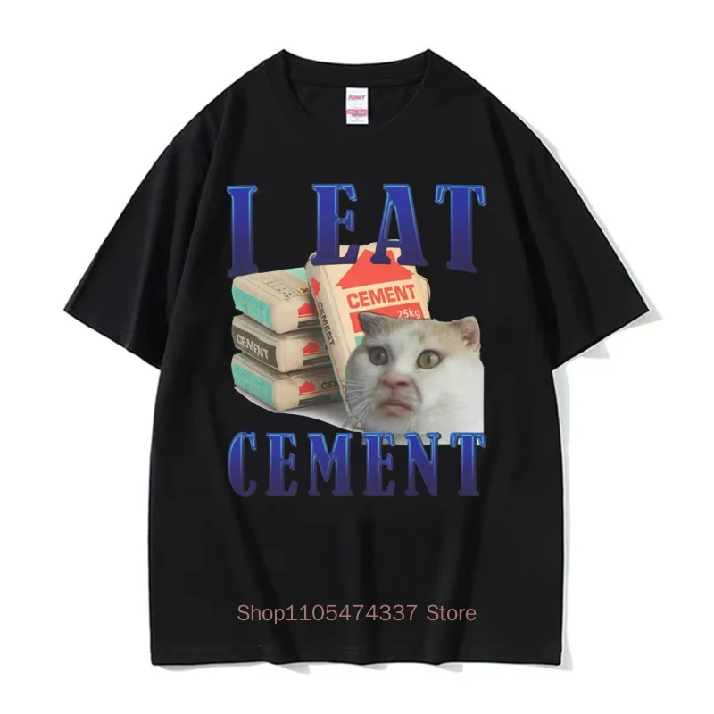 Ich esse Lötmittel – Lustiges Katzen-Meme-T-Shirt für Herren und Damen – Modische Freizeit-T-Shirts aus hochwertiger Baumwolle für den Sommer – Detail 20