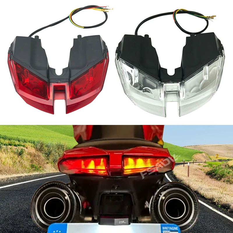 

LED Integrated LED Rear Tail Light Turn Signal For DUCATI Hypermotard 821 939 950 SP 2012-2021 2020 2019 Motorcycle Accessories