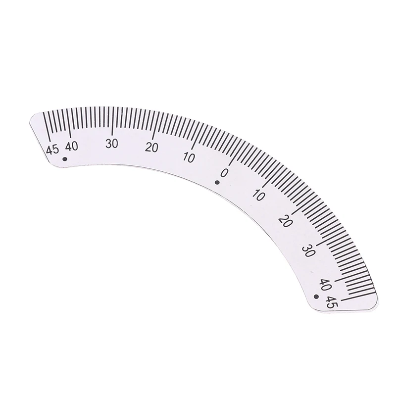 1/2pcs Angle Plate Scale Ruler 45 Degree Angle Arc M1197 Protractors Milling Machine Part - Measuring Gauging Tools