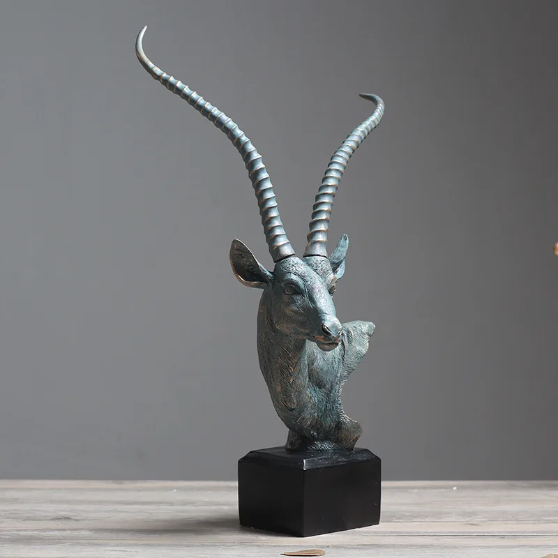 

European-style antelope head ornament creative abstract home