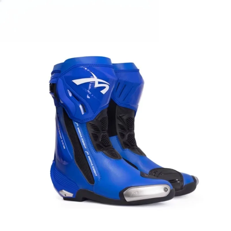 Professional Outdoors Overshoes Motocross Racing Long Boots Anti Slip Breathable Motos Shoes Men's Motorcycle Protective Boots