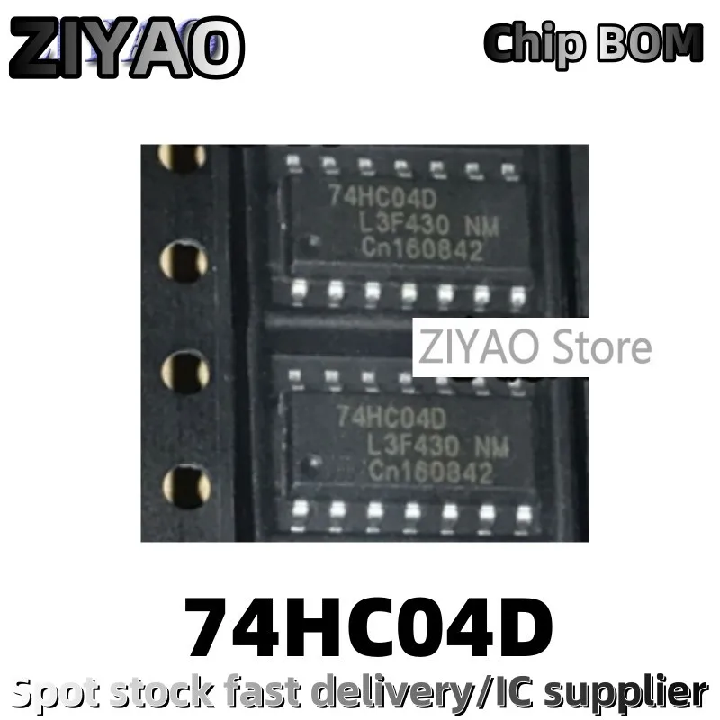 5PCS 74HC04 74HC04D SN74HC04D SOP-14 Logic Chip Non Gate CMOS Chip