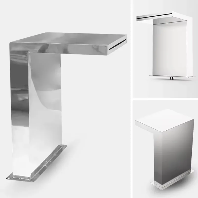 

High Quality Easy Installation Durable Waterfall Pool Fountain Decorative Water Fall Swimming Pool Stainless Steel Waterfall Spa