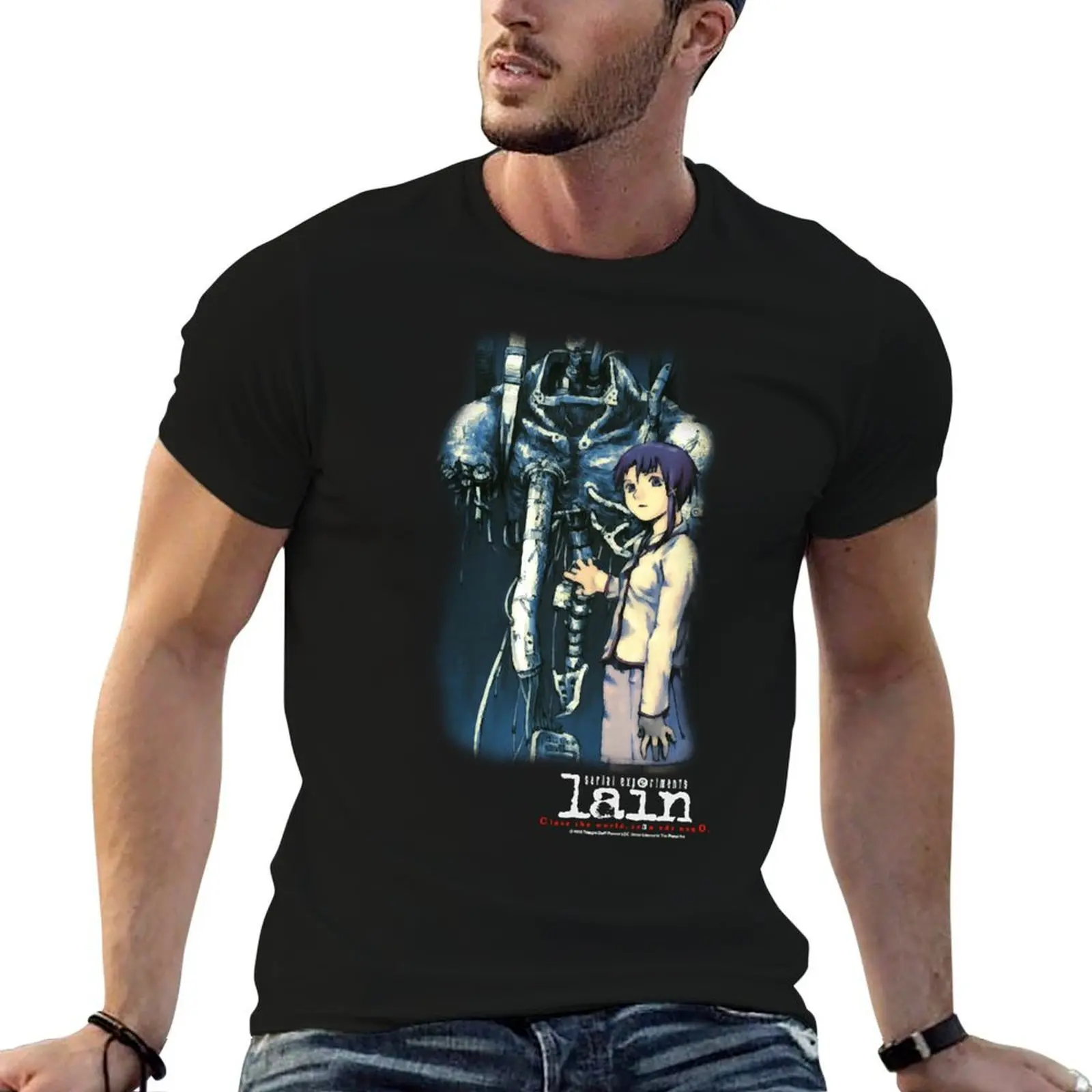 

Serial Experiments Lain Mech T-Shirt funny t shirts dark humor t shirt man plain T-Shirt