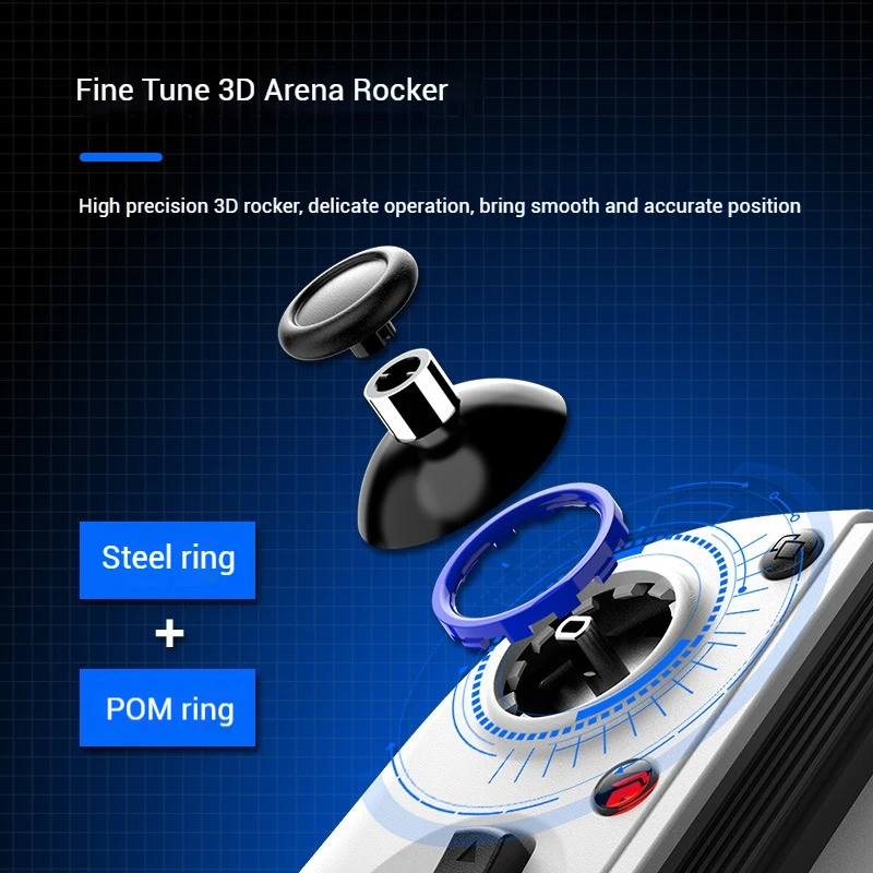 D11 Stretch gamepad Hall Trigger makro klawisz tylny Przełącznik Android IOS Streaming gamepad PC type-c Link