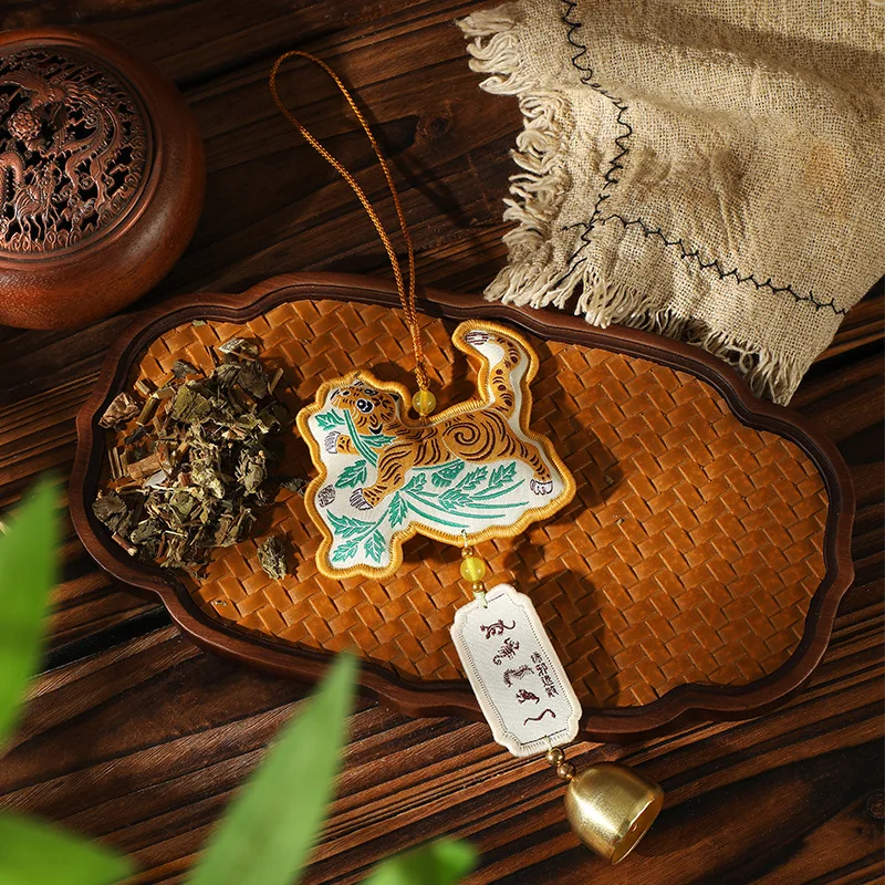Dragon Boat Festival moxa sachet mosquito repellent scattered wormwood sachet tiger fringed sachet pendant scenic merchandise sm