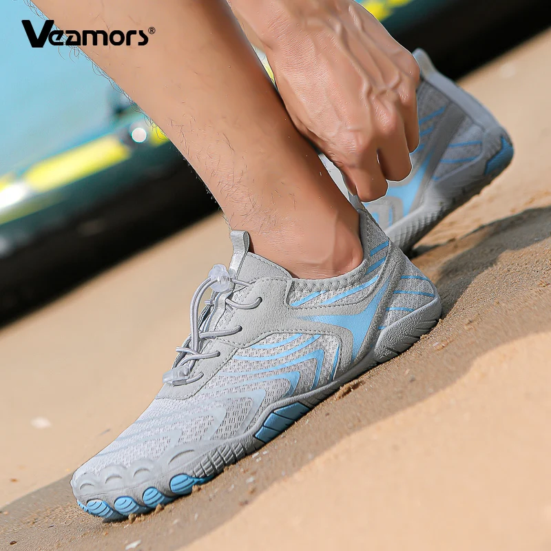Water Shoes Quick Dry Men Women Breathable Barefoot Aqua Shoes Light Non-slip Wading Sneakers for Seaside Surfing Diving Fishing