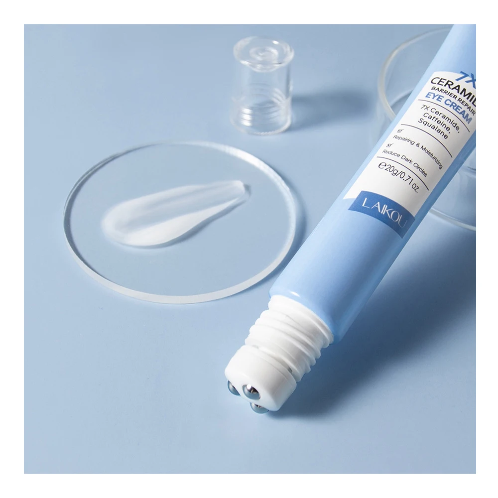 LAIKOU Ceramide Eye Cream, Anti Aging Moisturizing Under Eye Cream for Dark Circles & Puffiness, Hydrating Eye Care 20g