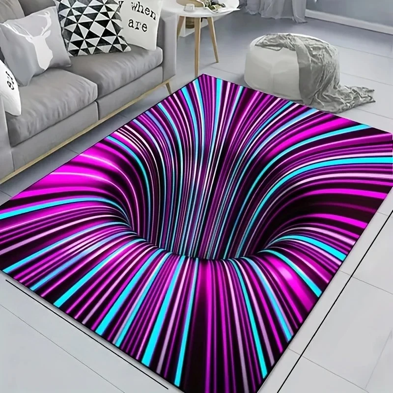 

3D Vortex Illusion Entrance Doormat Home Decor Carpet for Living Room Bathroom Kitchen Hallway Balcony Rugs Anti-slip Floor Mat