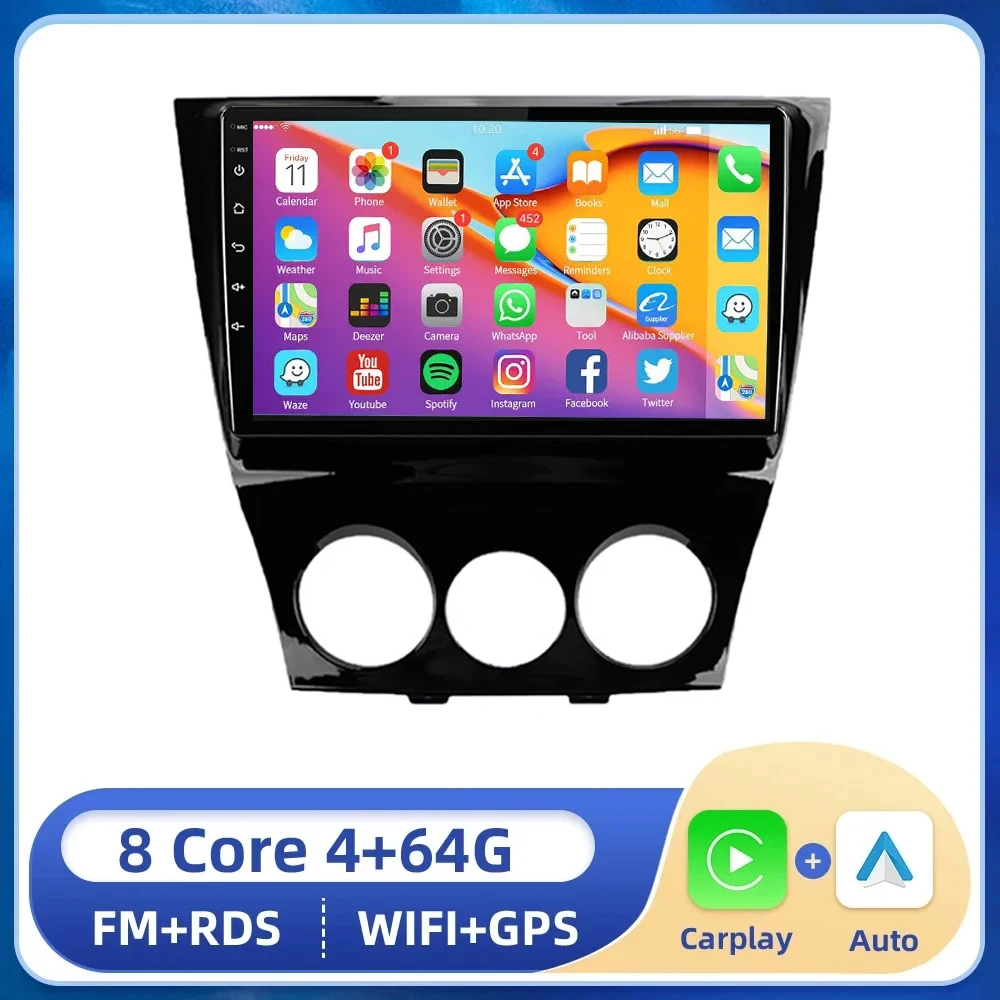 Android 14 Stereo For Mazda RX-8 2003- 2007 2008 2009 2010 2011 GPS Navigation Car Stereo Device Headunit Carplay Android Auto