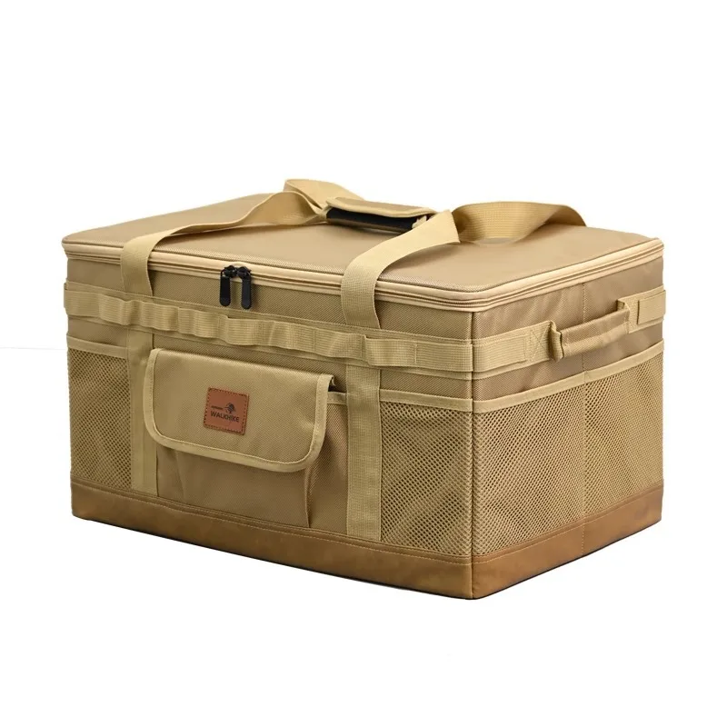 

Outdoor Storage Bag Camping Equipment Large Capacity Cassette Stove Camping Folding Box Tableware Storage Box
