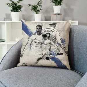 Decorative covers of sofa pillow, pillows, cushion cases, car decoration, CR7, 50x50, 40x40 Main Main Sales Capant Cushion 40x40 - №1