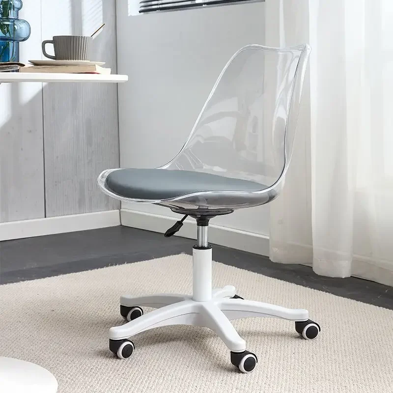 Computer Chair Transparent Acrylic Office Chairs Home Study Lift Chair Bedroom Dormitory Makeup Stool Recliner Chairs Furniture