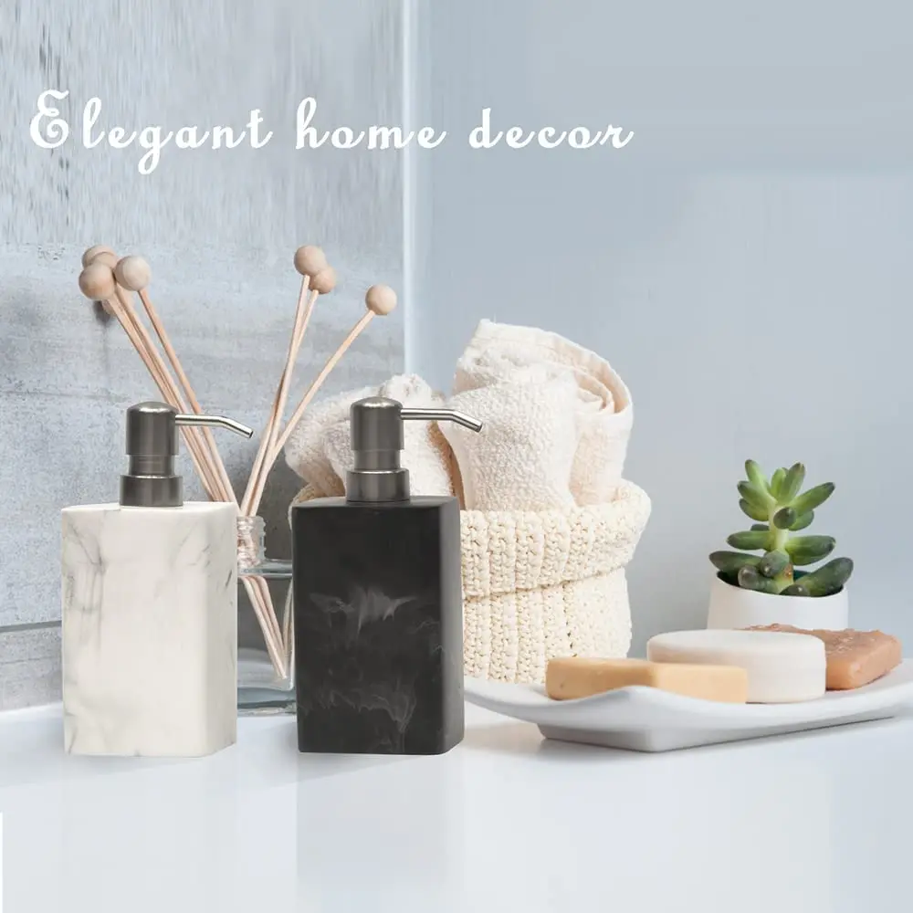 430ml Gray Marble Lotion Bottle Beautifully designed durable elegant Soap Dispenser Home Hotel Lotion Tank Press Soap Bottle