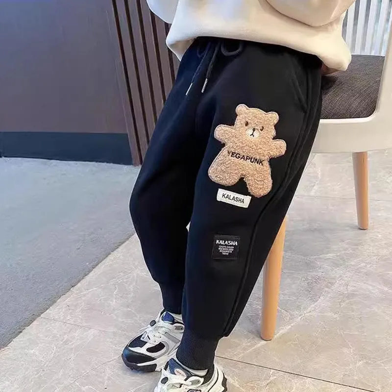 Cartoon Children Pants Boys Girls Sweatpants Trousers Cotton Sports Pant 3-8 Years Old Spring Autumn Track Pant For Boys 2024