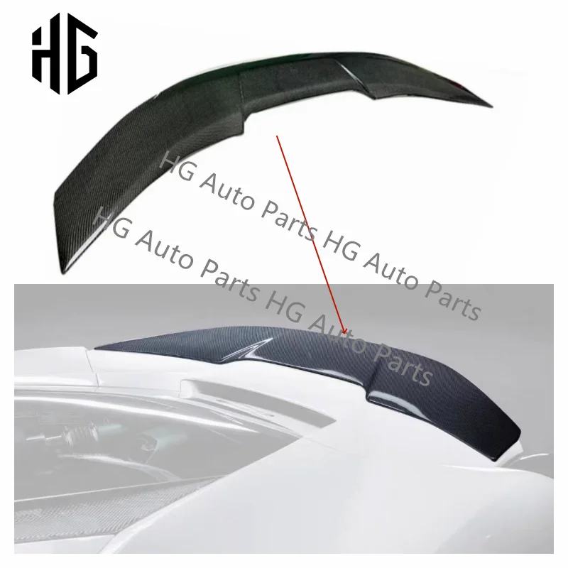 

Carbon Fiber Vors Style Rear Bumper Lip Spoiler Trunk Lid Wing Body Kit For Ferrari 488GTB Upgrade to V-style Rear Spoiler Wings