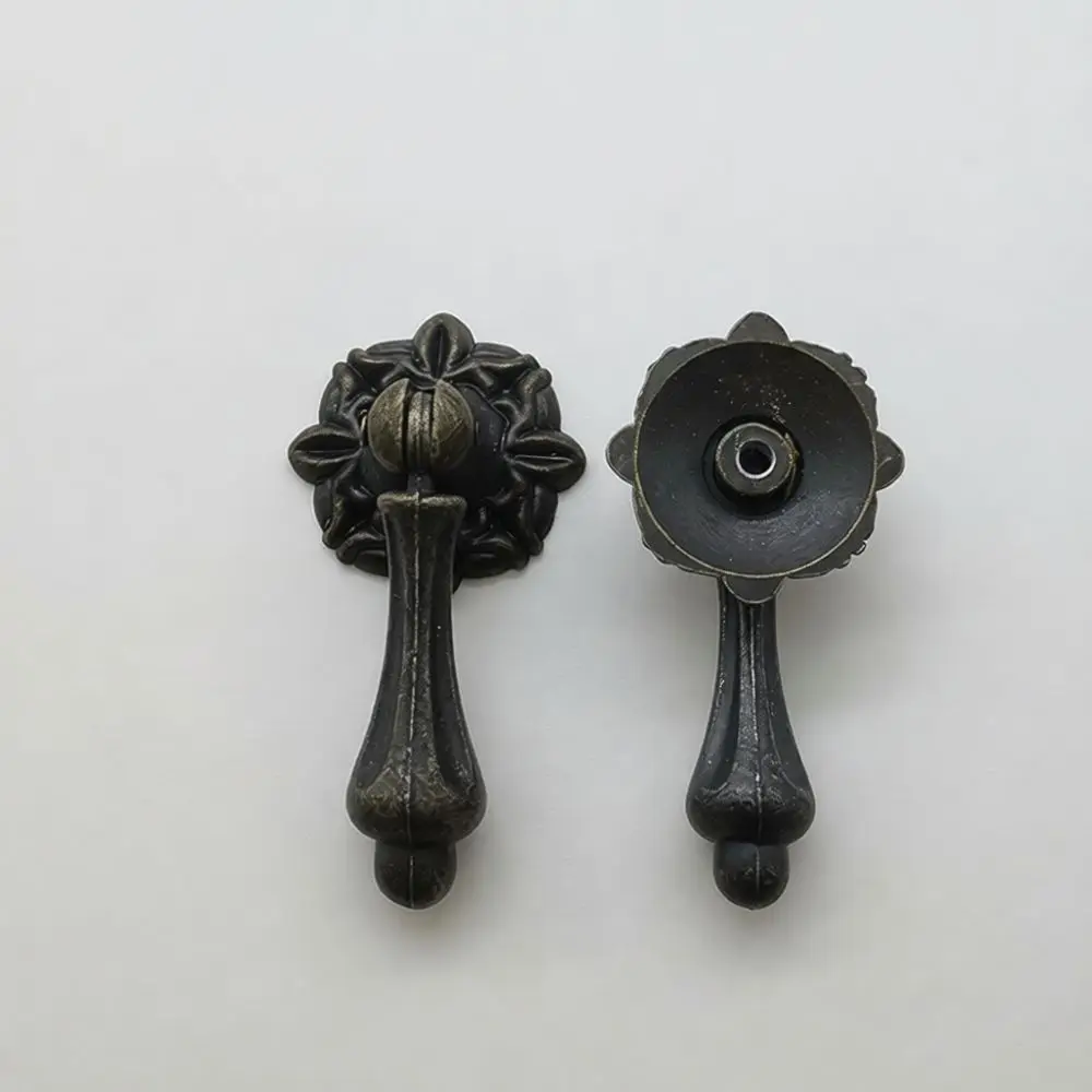 Antique Bronze Drawer Knob Chinese Retro Style Pull Decorative Hardware For Residential Cabinetry Furniture And Dressers