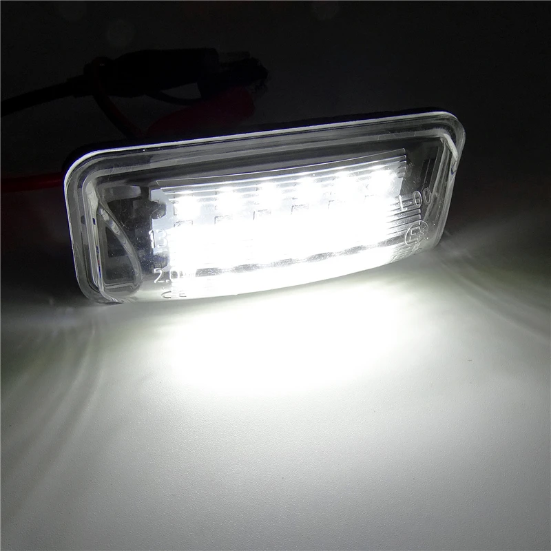 2pcs for Subaru/BRZ/Legacy/WRX/STI Impreza/XV Car White LED Number License Plate Light Tail Light Lamps Car Exterior Accessories