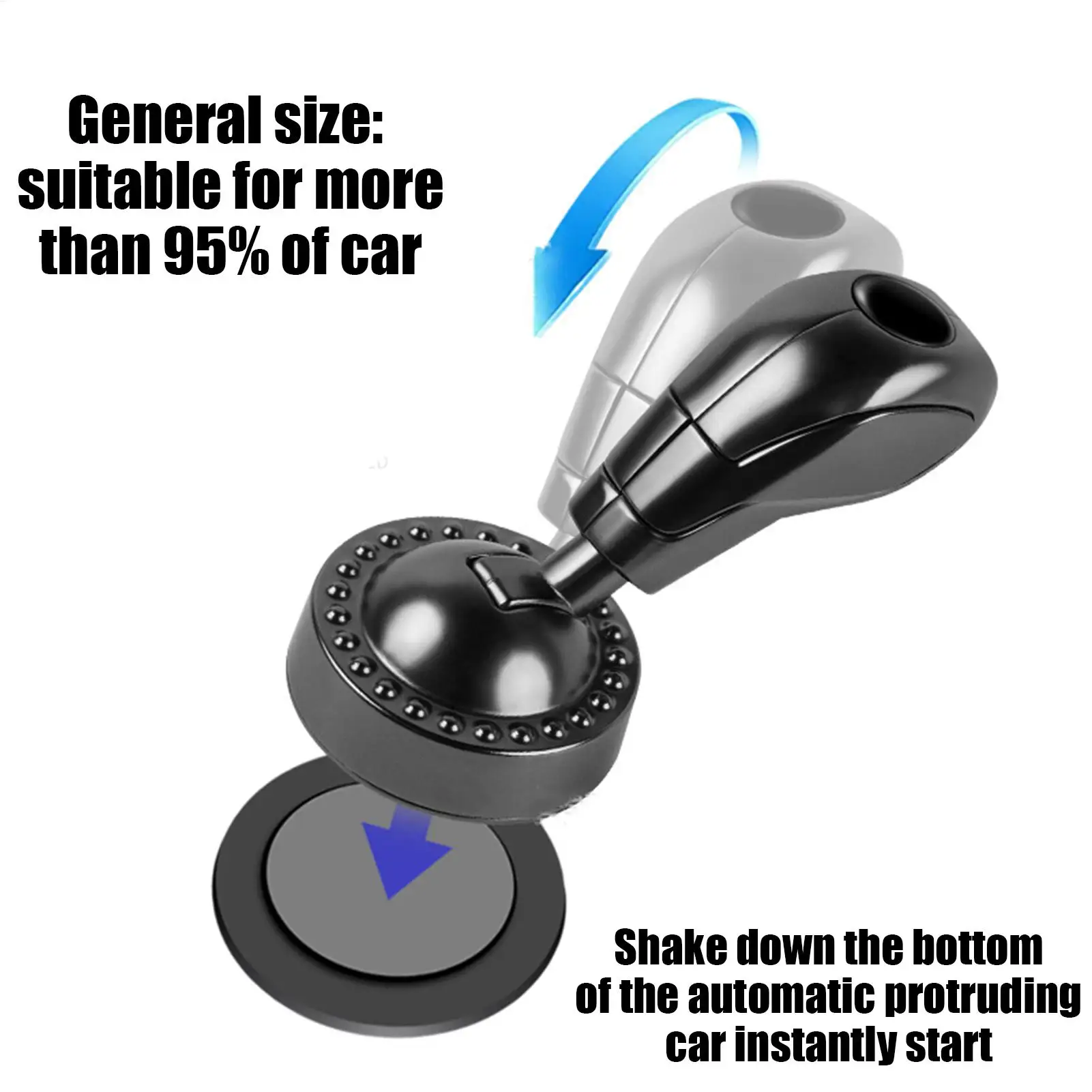 Car Joystick Push Start Button Cover Engine Decorative Start Stop Lever Metal Push to Start Button Rocker Cool Car Accessories