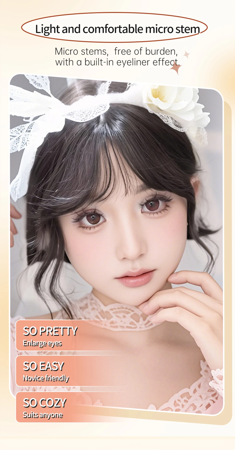 Yelix Glue Free Lashes Soft Natural Eyelashes Thick False Eyelashes DIY Individual Lash Clusters Daily Dating Makeup Lashes