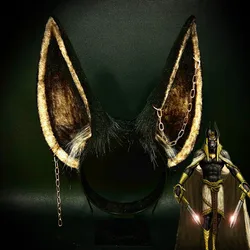 New Custom Halloween Headwear Anubis Ancient Egyptian Myth God of Death Anubis Fursuit Dog Wolf Ear Tail Kig Beast Tail Cosplay